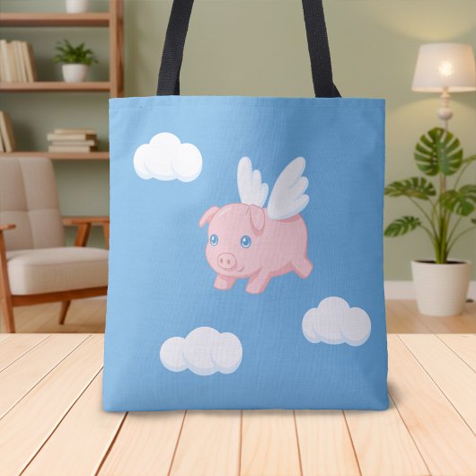 空飛ぶ豚 - 羽を持つかわいい子豚 トートバッグ