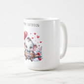 空飛ぶ象の誕生日 コーヒーマグカップ (正面右)