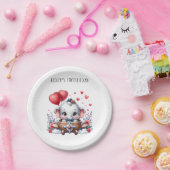空飛ぶ象の誕生日 ペーパープレート (パーティー)