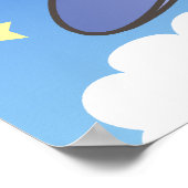 空飛ぶ飛行機 ポスター (角)