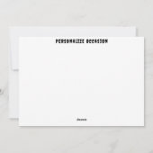 空飛ぶ魔女のハロウィーン スカル シルエット ポストカード (裏面)