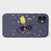 空飛ぶ魔女猫 Case-Mate iPhoneケース (裏面(横))