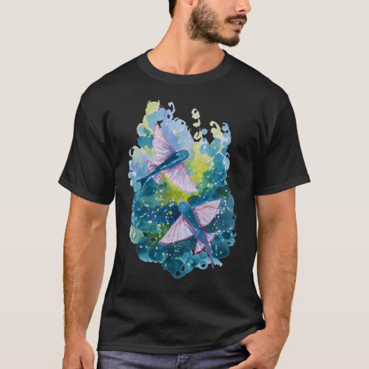 空飛ぶ魚 Tシャツ (正面)