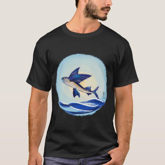 空飛ぶ魚 Tシャツ (正面)
