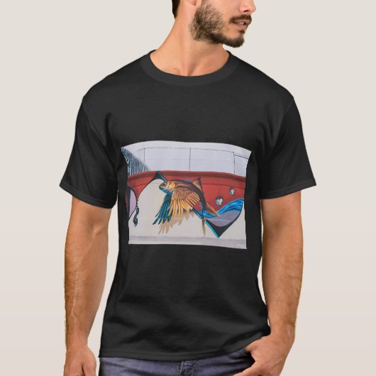 空飛ぶ魚 Tシャツ (正面)