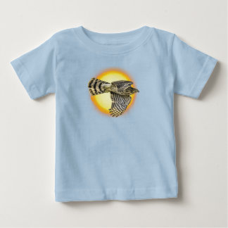 空飛ぶ鷹の炎 ベビーTシャツ