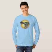 空飛ぶ鷹の炎 Tシャツ (正面フル)