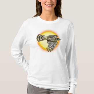 空飛ぶ鷹の炎 Tシャツ