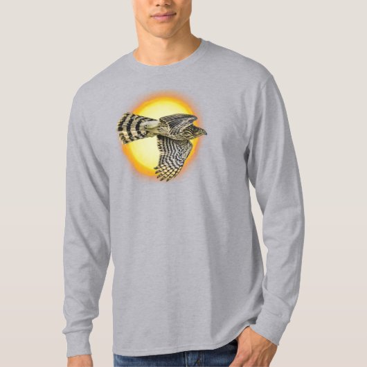 空飛ぶ鷹の炎 Tシャツ (正面)