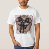 空飛ぶ黒猫 Tシャツ (正面)