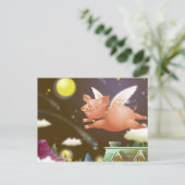 空飛んでいるに豚 ポストカード (スタンド正面)