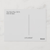 空飛んでいるの芸術に中国の向けて ポストカード (裏面)