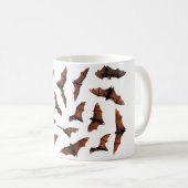 空飛んでいるを回るキツネの実こうもり コーヒーマグカップ (正面右)