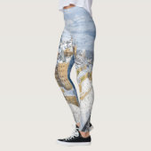 空飛Hohenzollern城：雪のドイツ。 レギンス (左)