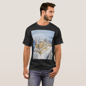 空飛Hohenzollern城:雪のドイツ。 Tシャツ (正面フル)