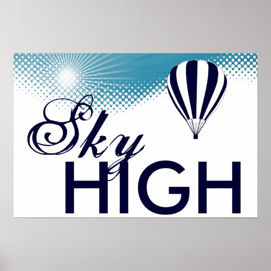 空高い気球 ポスター (正面)