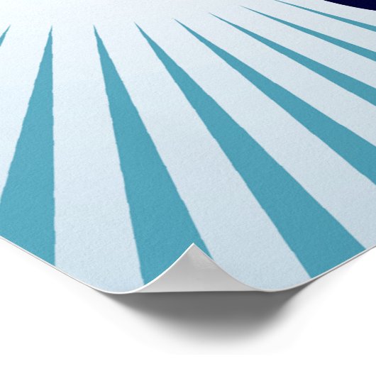 空高い熱気球 ポスター (角)