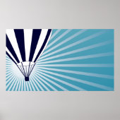 空高い熱気球 ポスター (正面)