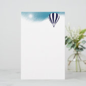 空高い熱気球 便箋 (スタンド正面)