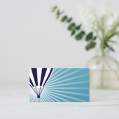 空高い熱気球 名刺 (スタンド正面)