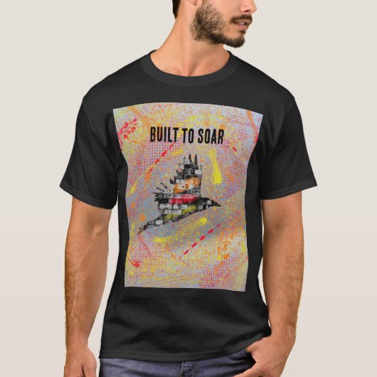 空高く舞い上がるシャツ Tシャツ (正面)