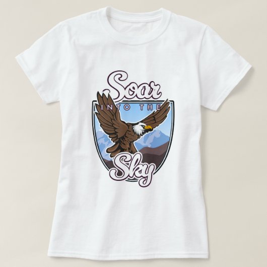 空高く舞い上がれロゴ Tシャツ (デザイン正面)