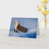 空高く飛び跳ねる – カ空白のード カード (黄色い花)