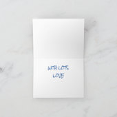 空高く飛んで、父の日のカード カード (内部)