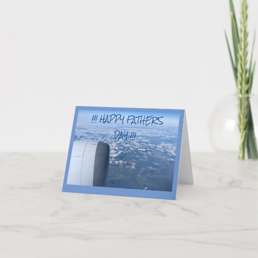 空高く飛んで、父の日のカード カード (正面)