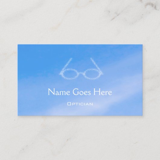 "空"の眼鏡技師の名刺 名刺 (正面)