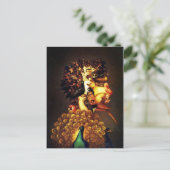 空 - アルチンボルドの奇妙な頭のプロフィール ポストカード (スタンド正面)