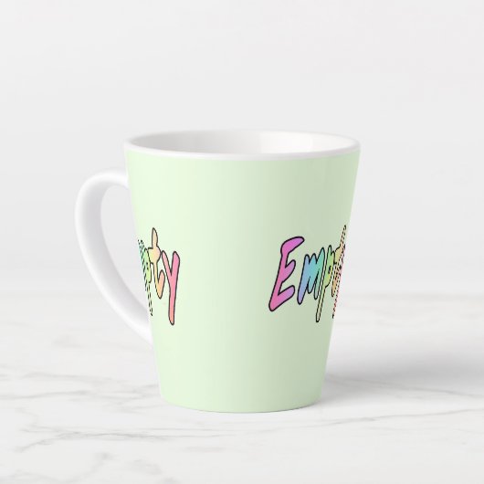 空 カフェラテマグ (左アングル)