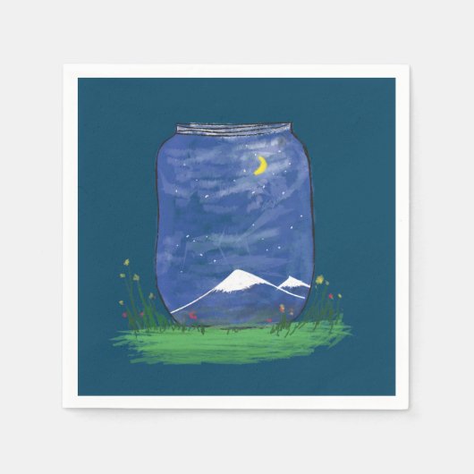 空 スタンダードカクテルナプキン (正面)