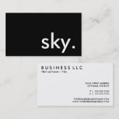 空。 名刺 (正面/裏面)