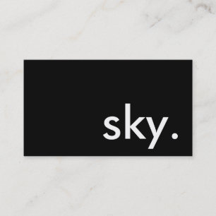空。 名刺