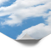 空,天気,自然,白,青,雲,日光 ポスター (角)