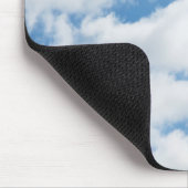 空，天気，自然，白，青，雲，日光 マウスパッド (コーナー)