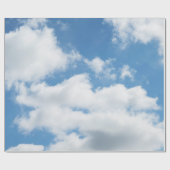 空，天気，自然，白，青，雲，日光 ラッピングペーパー (フラット)