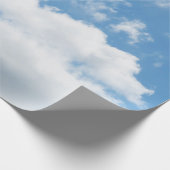 空，天気，自然，白，青，雲，日光 ラッピングペーパー (角)