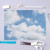 空，天気，自然，白，青，雲，日光 薄葉紙 (クラフト)