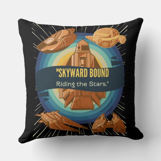 空、星の船に乗って クッション (裏面)