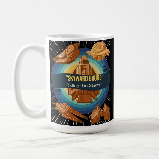 空、星の船に乗って コーヒーマグカップ (左)