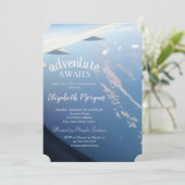 空、海、飛行機退職パーティー 招待状 (スタンド正面)