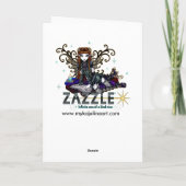 "空"蝶のバラタトゥー妖精カード カード (裏面)