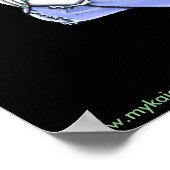 "空"蝶のバラ妖精のポスター ポスター (角)