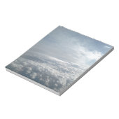 空、飛行機ビュー、美しい雲 ノートパッド (回転)