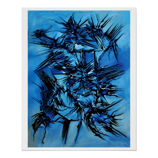 "空 vs 哲学"、光沢のあるポスター ポスター (正面)