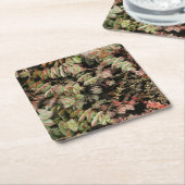 穿孔下皮 スクエアペーパーコースター (アングル)