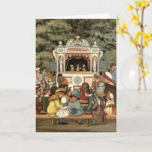 穿孔器およびJudyの人形劇" カード (黄色い花)