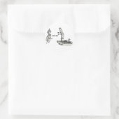 突き出しステッカー ラウンドシール (バッグ)